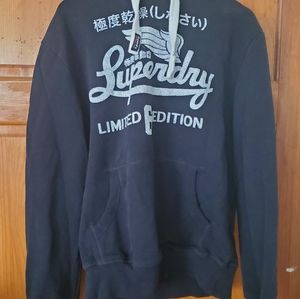 Superdry, Navy Blue Men's Hoodie, L